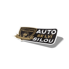 Samolepka Auto se lví silou