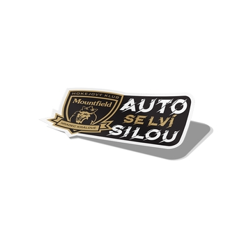 Samolepka Auto se lví silou