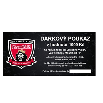 Poukaz do Fanshopu Mountfield HK v hodnotě 1000 kč