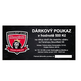 Poukaz do Fanshopu Mountfield HK v hodnotě 500 kč
